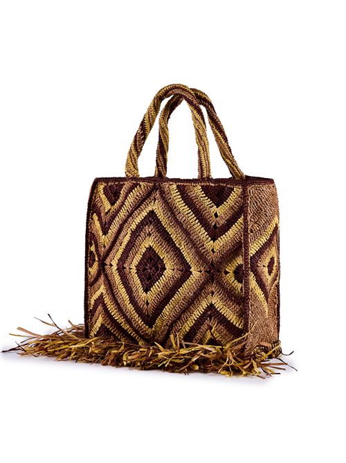 Borsa Paxos 01 Beige/Marrone/Giallo viamailbag | PAXOS PAXOS01